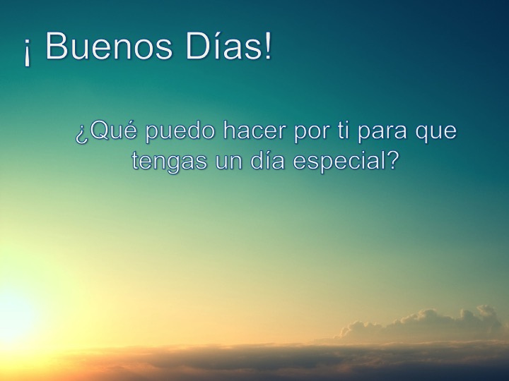 UN DIA ESPECIAL